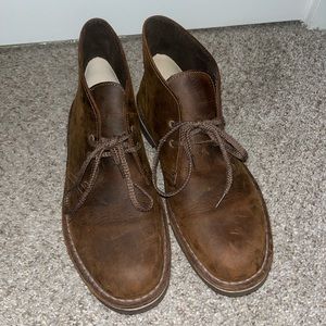 Clarks Brown Leather High Ankle Shoes